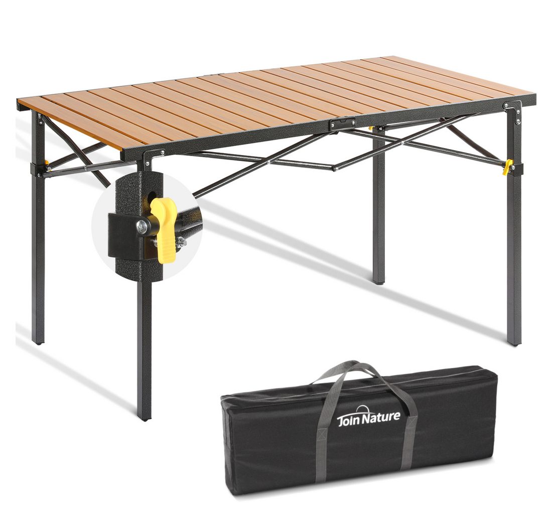 HOMECALL Klapptisch Campingtisch Klappbar Balkontisch Gartentisch Tragbar Outdoor Tisch (Aluminum Roll Up Tabletop