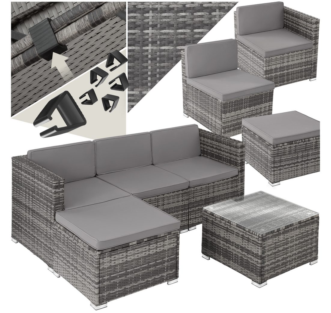 Tectake Loungeset Rattan Lounge