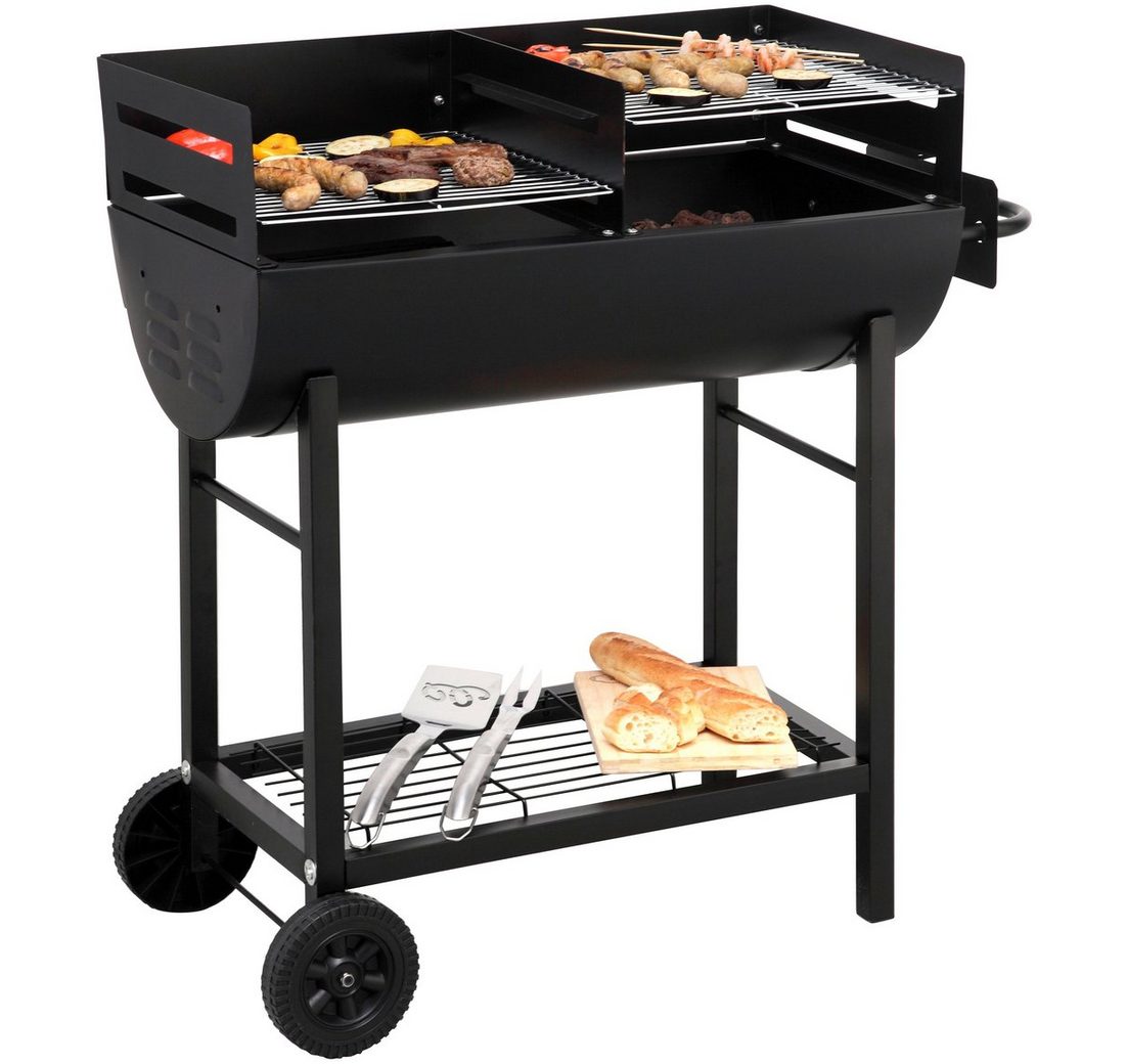 Tepro Holzkohlegrill Grillfass Detroit