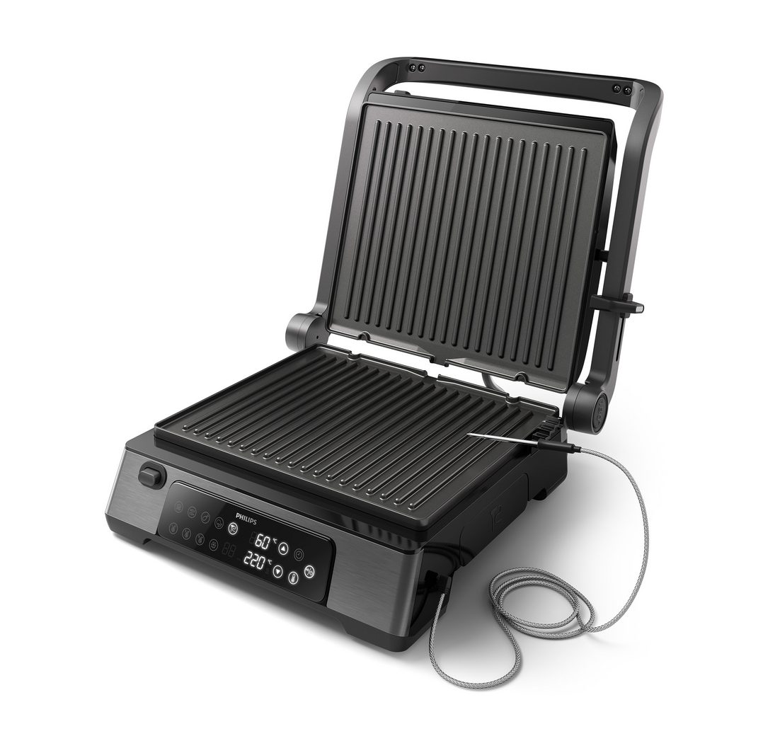 Philips Kontaktgrill 7000 Series HD6307/70 mit digitaler Temperatureinstellung