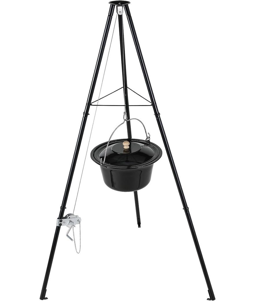 TLGREEN Holzkohlegrill Kesselgulasch Topf