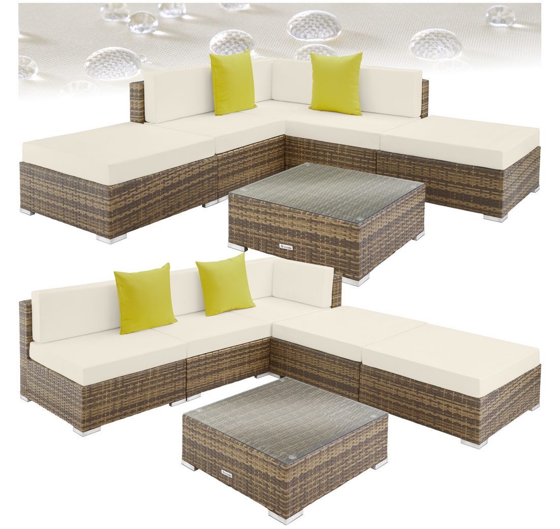 Tectake Loungeset Rattan Lounge