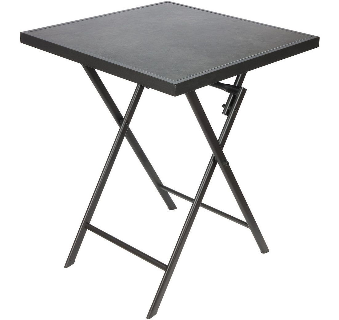 BRUBAKER Gartentisch Bergamo - 58 x 58 cm Balkontisch wetterfest (1-St.