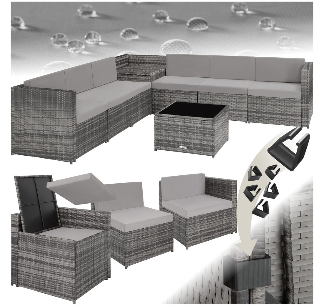 Tectake Loungeset Rattan Lounge
