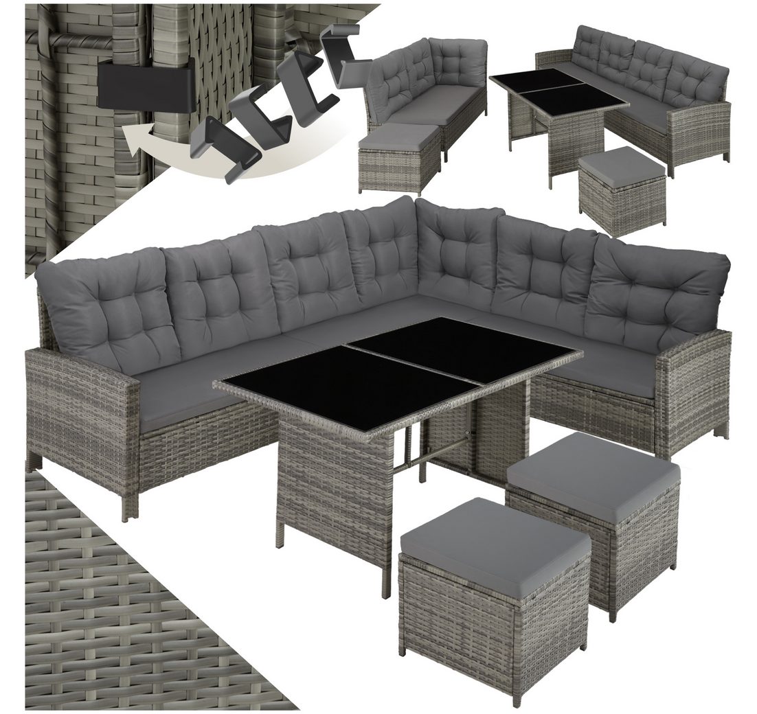 Tectake Loungeset Rattan Lounge
