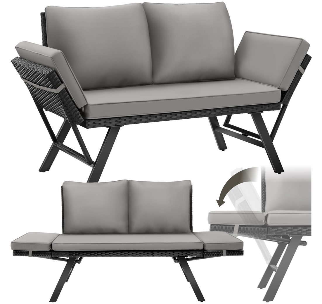 Tectake Loungeset Rattan-Loungesofa