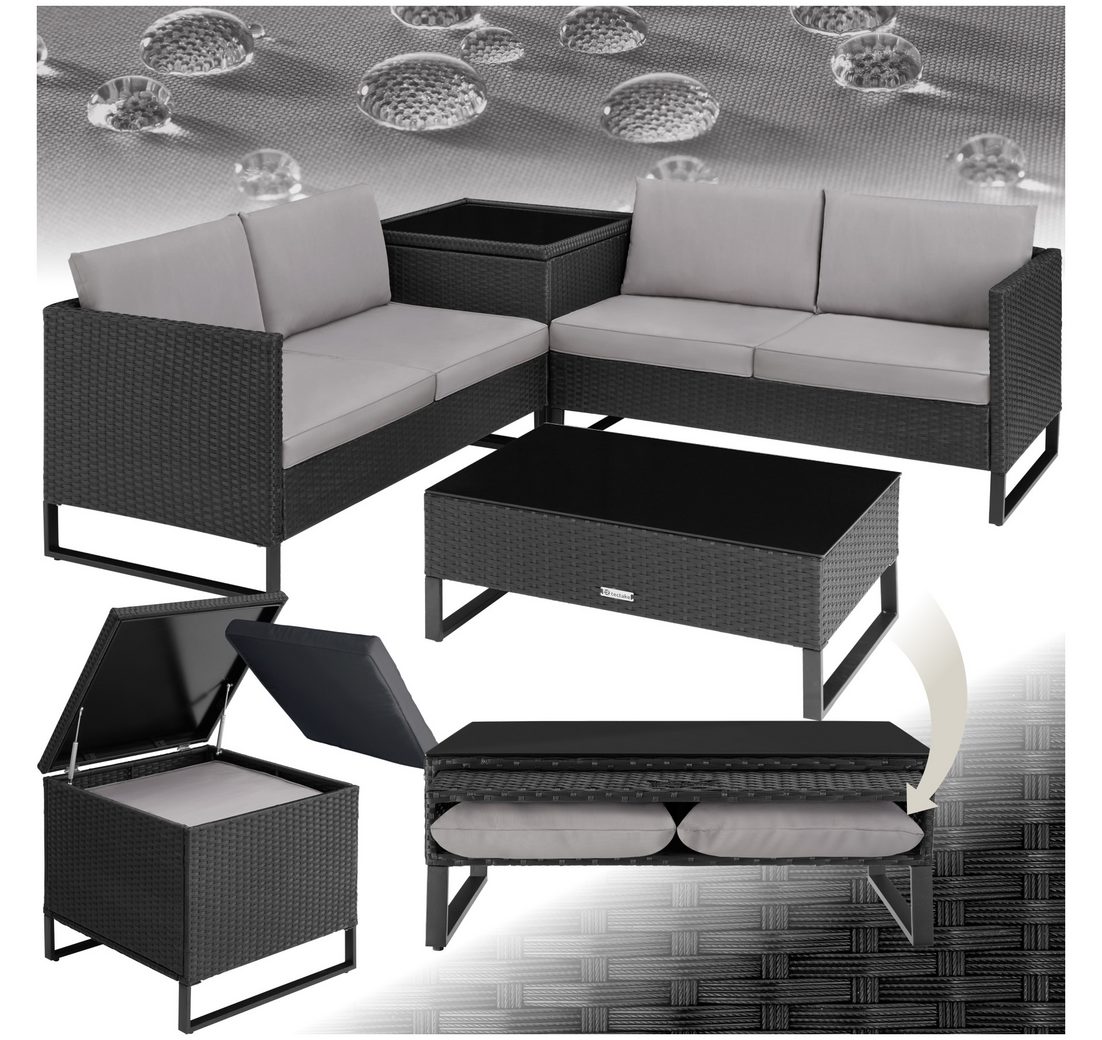 Tectake Loungeset Rattan Lounge