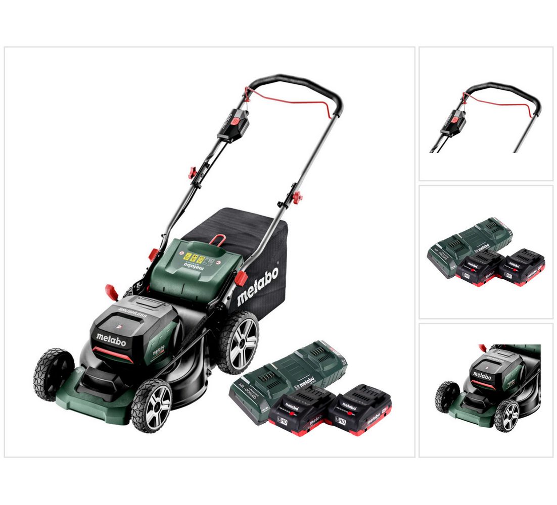 metabo Akkurasenmäher RM 36-18 LTX BL 46 Akku Rasenmäher 36 V (2x 18 V) 46 cm Brushless +