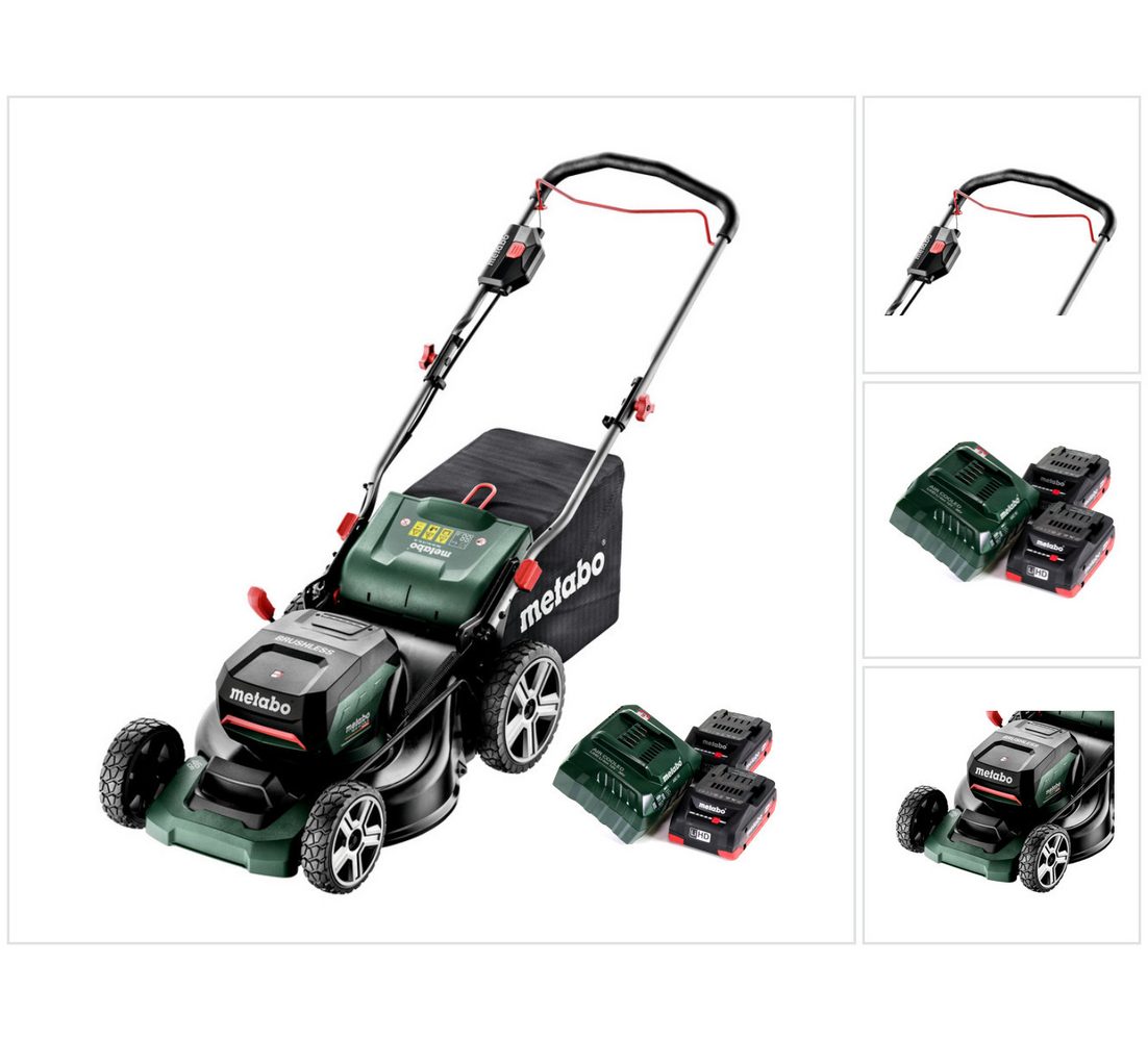 metabo Akkurasenmäher RM 36-18 LTX BL 46 Akku Rasenmäher 36 V (2x 18 V) 46 cm Brushless +